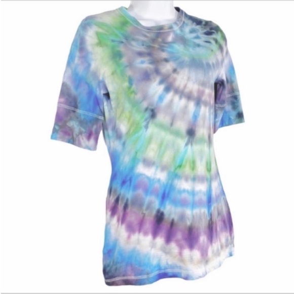 MOSSIMO Custom Tie Dye fitted T-shirt M - Picture 2 of 9